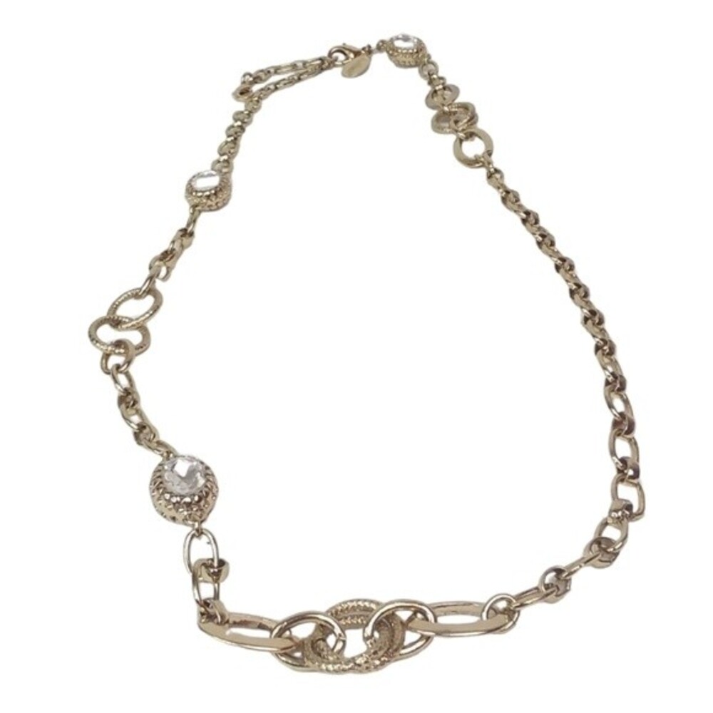 White House Black Market Crystal Chain Necklace